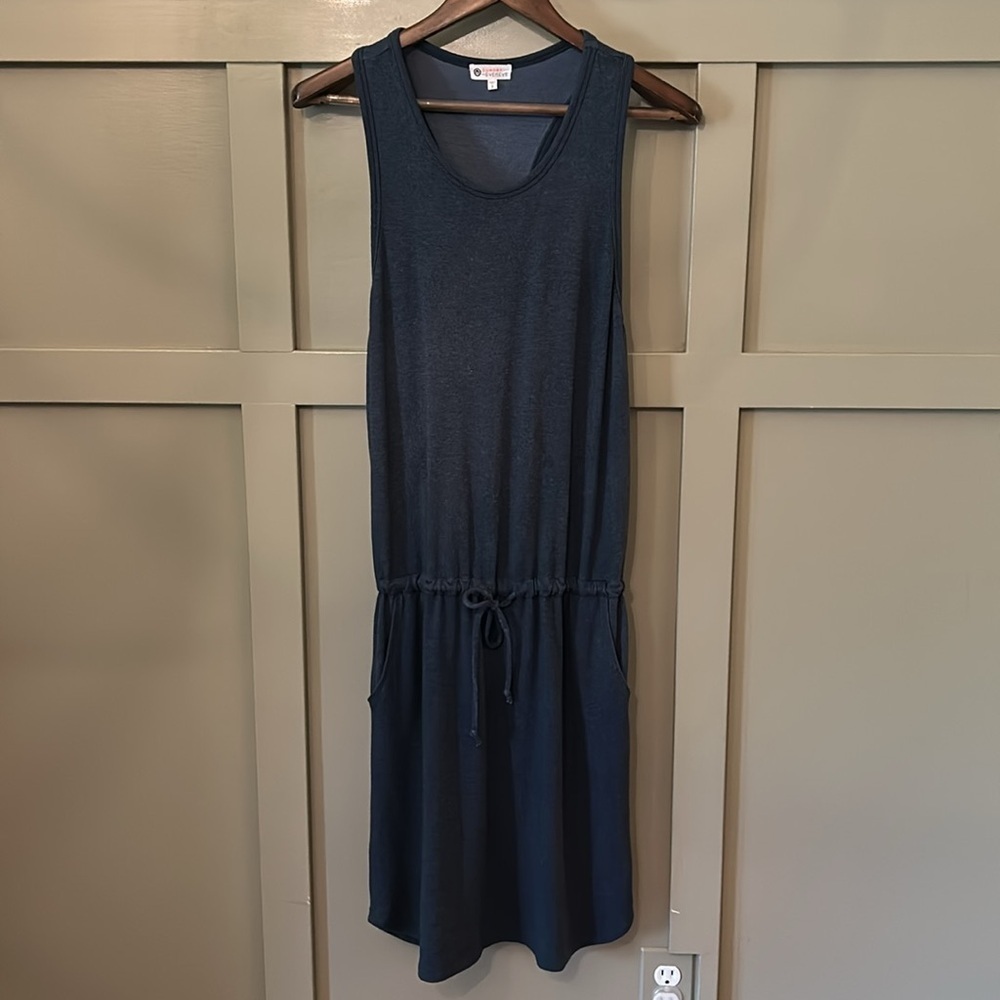 Sundry x Evereve The Weekender Tank Dress Navy Blue Size Medium 8-10